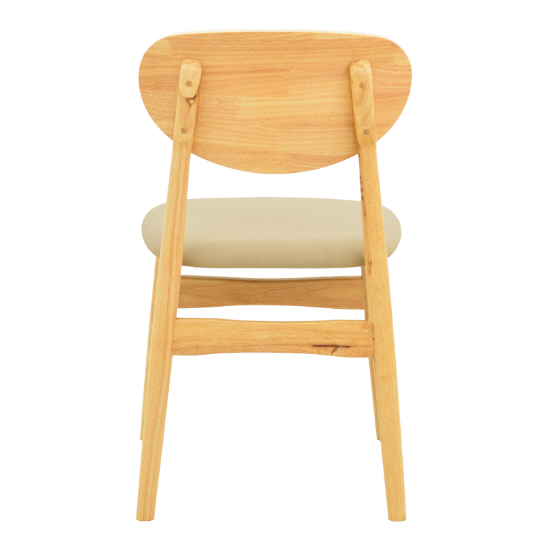 Καρέκλα Cardith pakoworld rubberwood-plywood σε φυσική απόχρωση-pu μπεζ 48x51x78εκ Καρέκλα Cardith pakoworld rubberwood-plywood σε φυσική απόχρωση-pu μπεζ 48x51x78εκ