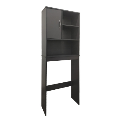 Έπιπλο μπάνιου Tazien pakoworld σε ανθρακί απόχρωση 60x24x168.5εκ