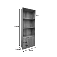 Βιβλιοθήκη Tekaro pakoworld σε sonoma απόχρωση 60x29x166εκ Βιβλιοθήκη Tekaro pakoworld σε sonoma απόχρωση 60x29x166εκ
