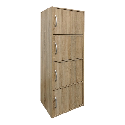 Ντουλάπι-στήλη Soline pakoworld σε sonoma απόχρωση 40x34.5x120εκ