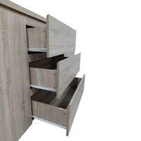 Μπουφές Kalya pakoworld σε sonoma απόχρωση 220x49x89.5εκ