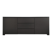 Μπουφές Kalya pakoworld σε ανθρακί απόχρωση 220x49x89.5εκ