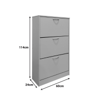 Παπουτσοθήκη Savaz pakoworld σε ανθρακί απόχρωση 60x24x114εκ Παπουτσοθήκη Savaz pakoworld σε ανθρακί απόχρωση 60x24x114εκ