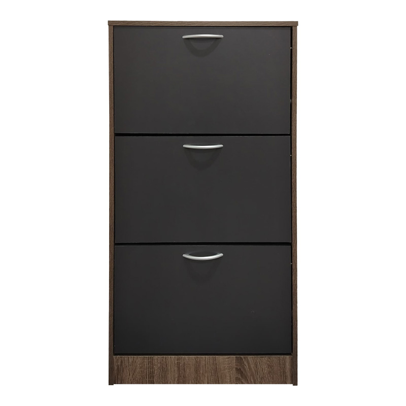 Παπουτσοθήκη Savaz pakoworld σε oak-ανθρακί απόχρωση 60x24x114εκ