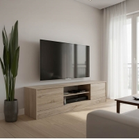 Έπιπλο τηλεόρασης Sasa pakoworld σε sonoma απόχρωση 150x35x41.5εκ