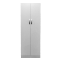 Ντουλάπα δίφυλλη Lego pakoworld σε λευκή απόχρωση 60x42x180εκ