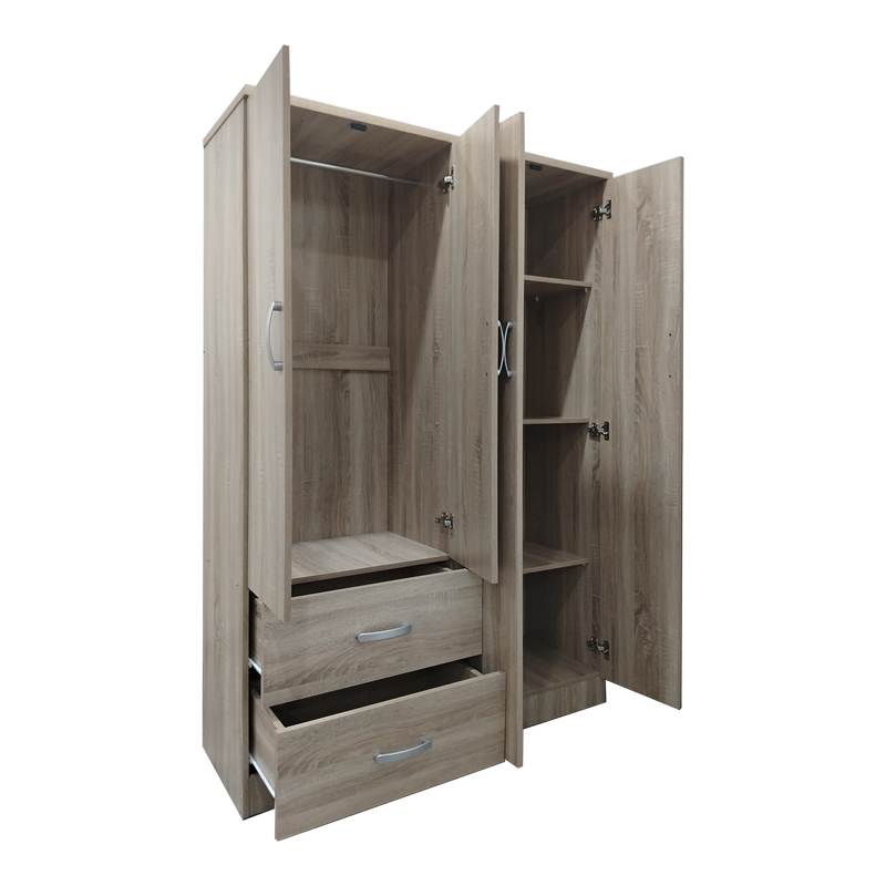 Ντουλάπα τετράφυλλη με 2 συρτάρια Lego pakoworld σε sonoma απόχρωση 120.5x42x181εκ Ντουλάπα τετράφυλλη με 2 συρτάρια Lego pakoworld σε sonoma απόχρωση 120.5x42x181εκ