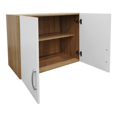 Πατάρι ντουλάπας δίφυλλο Lego pakoworld σε sonoma-λευκή απόχρωση 79x41.5x60εκ