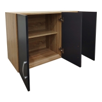 Πατάρι ντουλάπας τρίφυλλο Lego pakoworld σε sonoma-ανθρακί απόχρωση 90x41.5x60εκ Πατάρι ντουλάπας τρίφυλλο Lego pakoworld σε sonoma-ανθρακί απόχρωση 90x41.5x60εκ