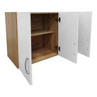 Πατάρι ντουλάπας τρίφυλλο Lego pakoworld σε sonoma-λευκή απόχρωση 90x41.5x60εκ Πατάρι ντουλάπας τρίφυλλο Lego pakoworld σε sonoma-λευκή απόχρωση 90x41.5x60εκ