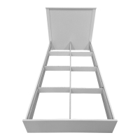 Κρεβάτι Athos pakoworld σε λευκή απόχρωση 90x190εκ Κρεβάτι Athos pakoworld σε λευκή απόχρωση 90x190εκ