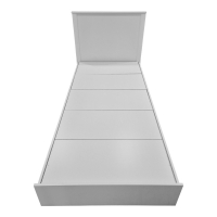 Κρεβάτι Athos pakoworld σε λευκή απόχρωση 90x190εκ Κρεβάτι Athos pakoworld σε λευκή απόχρωση 90x190εκ