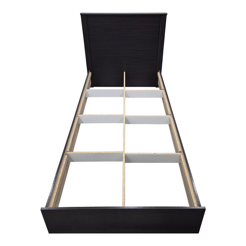 Κρεβάτι Athos pakoworld σε wenge απόχρωση 90x190εκ