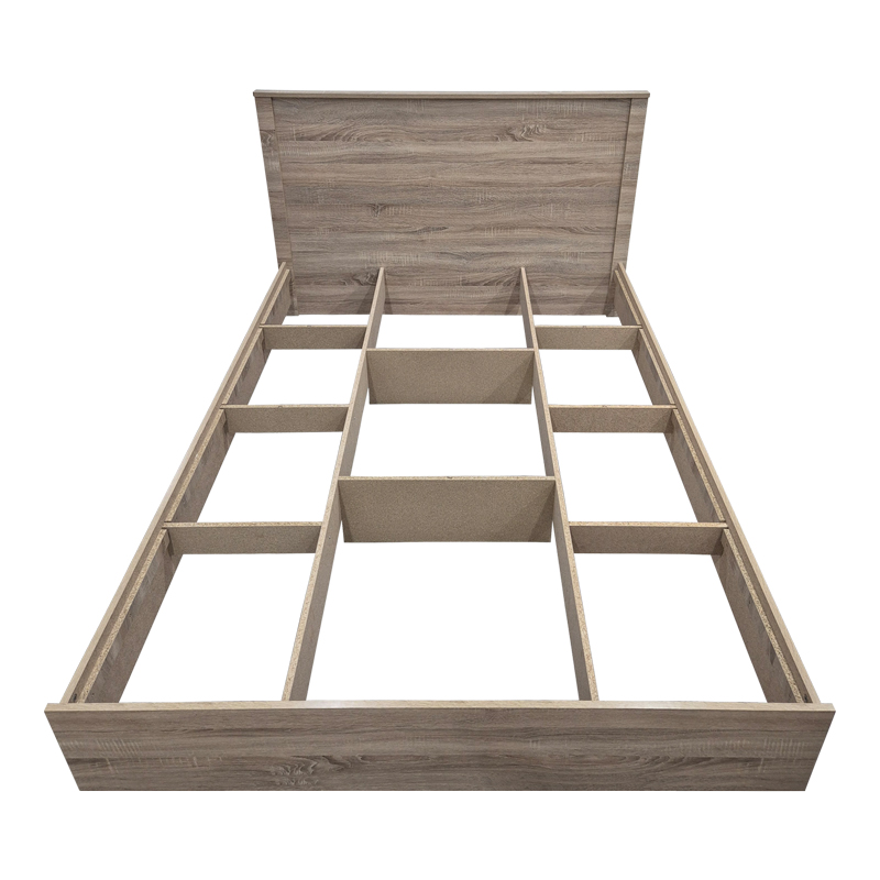 Κρεβάτι Athos pakoworld σε sonoma απόχρωση 140x200εκ