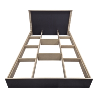 Κρεβάτι Athos pakoworld σε sonoma-ανθρακί απόχρωση 140x200εκ Κρεβάτι Athos pakoworld σε sonoma-ανθρακί απόχρωση 140x200εκ