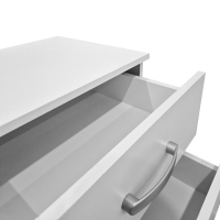 Κομοδίνο Athos pakoworld σε λευκή απόχρωση 48x40x41.5εκ Κομοδίνο Athos pakoworld σε λευκή απόχρωση 48x40x41.5εκ