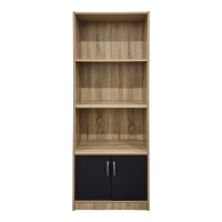 Βιβλιοθήκη Tekaro pakoworld sonoma-ανθρακί 60x29x166εκ