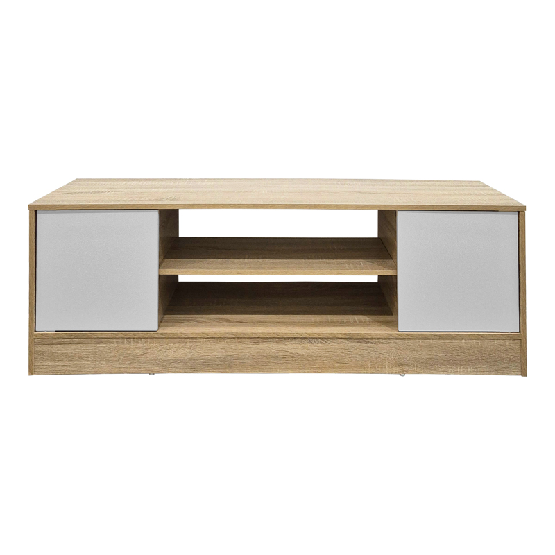 Έπιπλο τηλεόρασης Sasa pakoworld sonoma-λευκό 120x35x41.5εκ