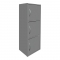 Ντουλάπι-στήλη Soline pakoworld ανοιχτό γκρι 40x34.5x90.5εκ
