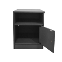 Κομοδίνο Lenea pakoworld ανθρακί 40x40x50εκ