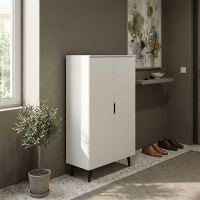 Παπουτσοθήκη-ντουλάπα Oufelia pakoworld λευκό 60x32.5x134.5εκ