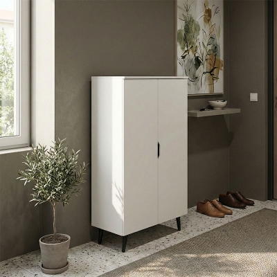 Παπουτσοθήκη-ντουλάπα Oufelia pakoworld λευκό 60x32.5x134.5εκ