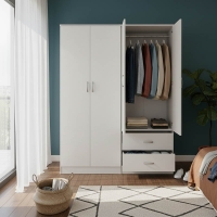 Ντουλάπα τετράφυλλη Lego pakoworld λευκή 160x42x180εκ Ντουλάπα τετράφυλλη Lego pakoworld λευκή 160x42x180εκ