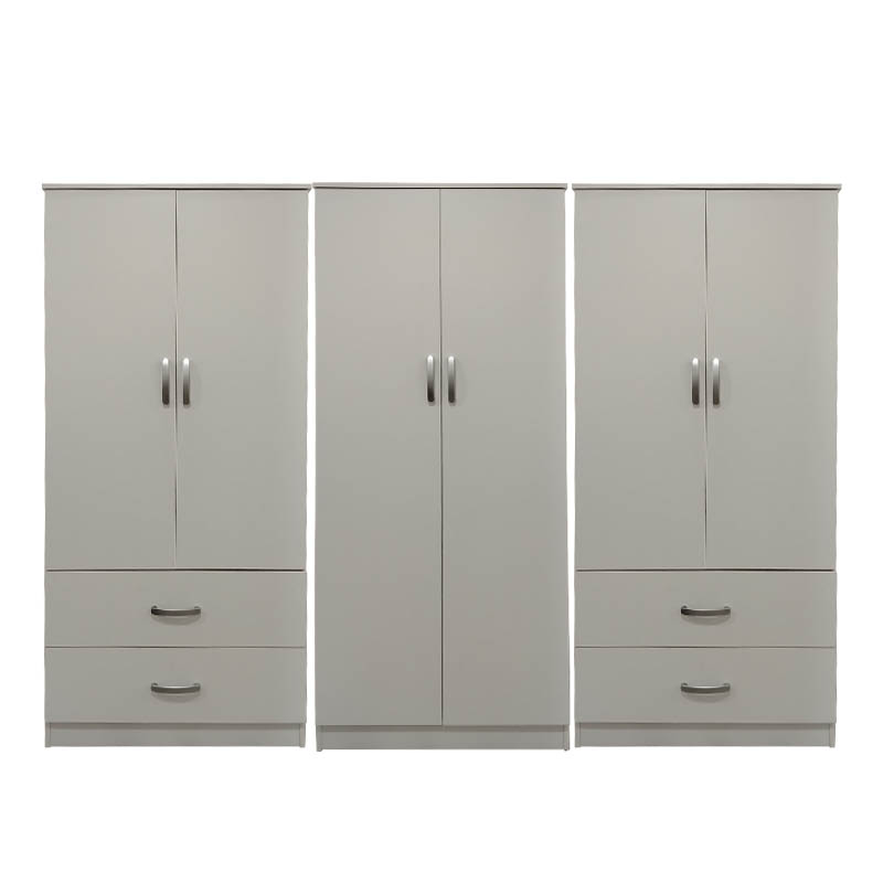 Ντουλάπα εξάφυλλη Lego pakoworld λευκή 240x42x180εκ Ντουλάπα εξάφυλλη Lego pakoworld λευκή 240x42x180εκ