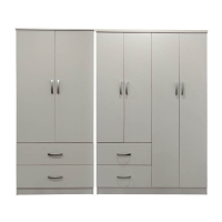 Ντουλάπα εξάφυλλη Lego pakoworld λευκή 200,5x42x180εκ Ντουλάπα εξάφυλλη Lego pakoworld λευκή 200,5x42x180εκ