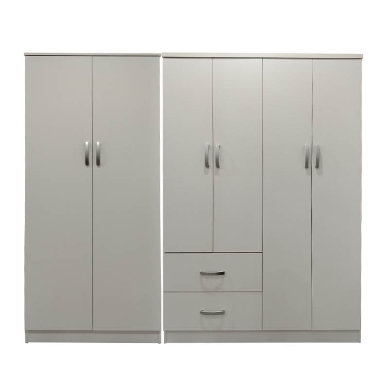 Ντουλάπα εξάφυλλη Lego Ι pakoworld λευκή 200,5x42x180εκ Ντουλάπα εξάφυλλη Lego Ι pakoworld λευκή 200,5x42x180εκ