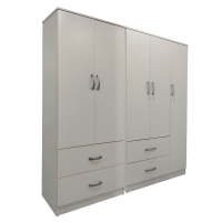 Ντουλάπα πεντάφυλλη Lego pakoworld λευκή 170x42x180εκ Ντουλάπα πεντάφυλλη Lego pakoworld λευκή 170x42x180εκ