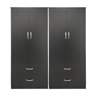 Ντουλάπα τετράφυλλη με συρτάρια Lego pakoworld wenge 160x42x180εκ Ντουλάπα τετράφυλλη με συρτάρια Lego pakoworld wenge 160x42x180εκ