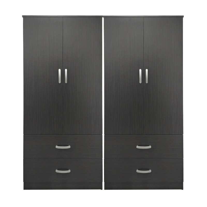 Ντουλάπα τετράφυλλη με συρτάρια Lego pakoworld wenge 160x42x180εκ Ντουλάπα τετράφυλλη με συρτάρια Lego pakoworld wenge 160x42x180εκ