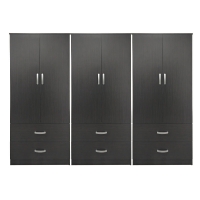 Ντουλάπα εξάφυλλη με συρτάρια Lego pakoworld wenge 240x42x180εκ Ντουλάπα εξάφυλλη με συρτάρια Lego pakoworld wenge 240x42x180εκ