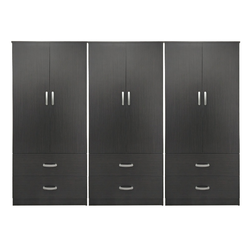 Ντουλάπα εξάφυλλη με συρτάρια Lego pakoworld wenge 240x42x180εκ Ντουλάπα εξάφυλλη με συρτάρια Lego pakoworld wenge 240x42x180εκ