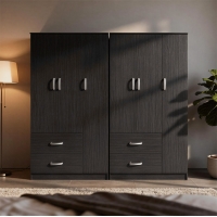 Ντουλάπα εξάφυλλη Lego pakoworld wenge 180x42x180εκ Ντουλάπα εξάφυλλη Lego pakoworld wenge 180x42x180εκ