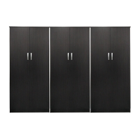 Ντουλάπα εξάφυλλη Lego pakoworld wenge 240x42x180εκ Ντουλάπα εξάφυλλη Lego pakoworld wenge 240x42x180εκ