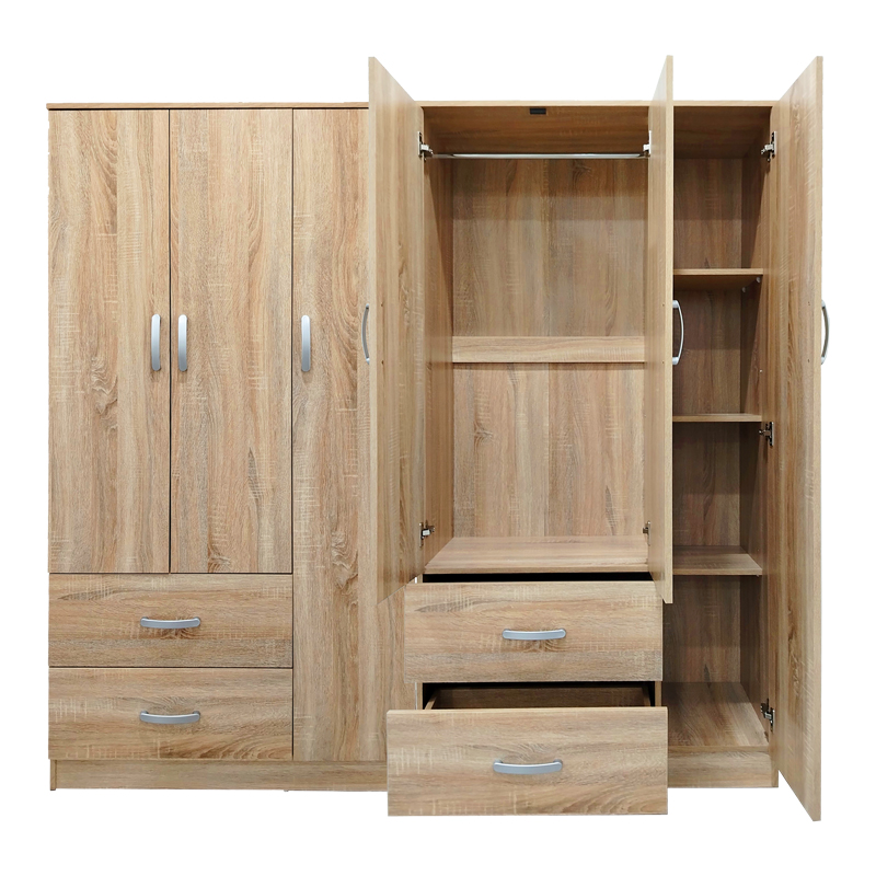 Ντουλάπα εξάφυλλη Lego pakoworld sonoma 180x42x180εκ Ντουλάπα εξάφυλλη Lego pakoworld sonoma 180x42x180εκ