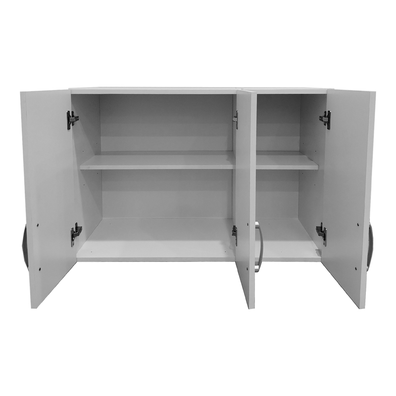 Ντουλάπα πεντάφυλλη με πατάρι Athos pakoworld λευκή 170x42x240εκ