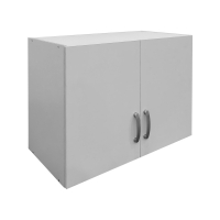 Ντουλάπα εξάφυλλη με πατάρι Athos ΙΙ pakoworld λευκή 240x42x240εκ