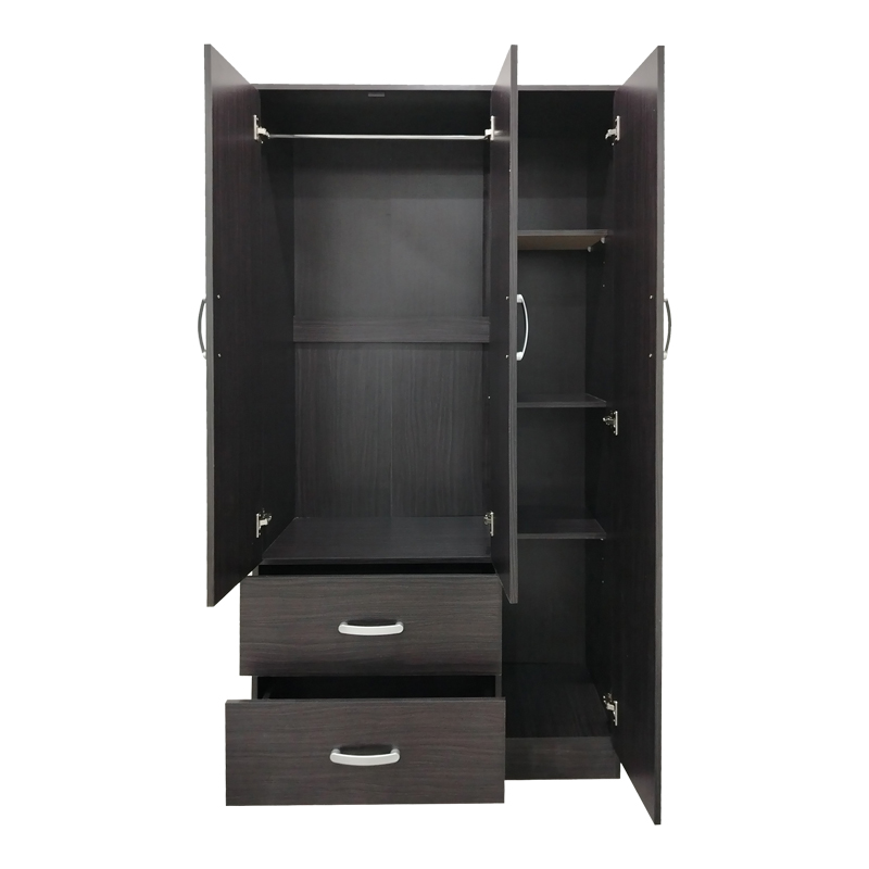 Ντουλάπα πεντάφυλλη με πατάρι Athos I pakoworld wenge 170x42x240εκ