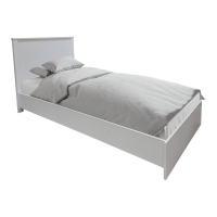 Σετ Κρεβατοκάμαρας Athos λευκό με Κρεβάτι 90x190εκ Σετ 3τεμ