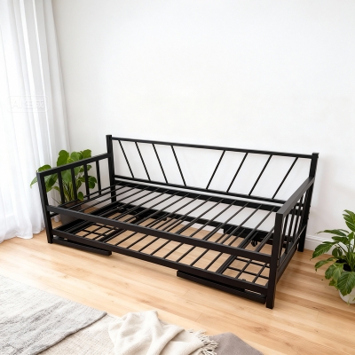 Κρεβάτι-Καναπές Remmie pakoworld μέταλλο μαύρο 90x190εκ Κρεβάτι-Καναπές Remmie pakoworld μέταλλο μαύρο 90x190εκ