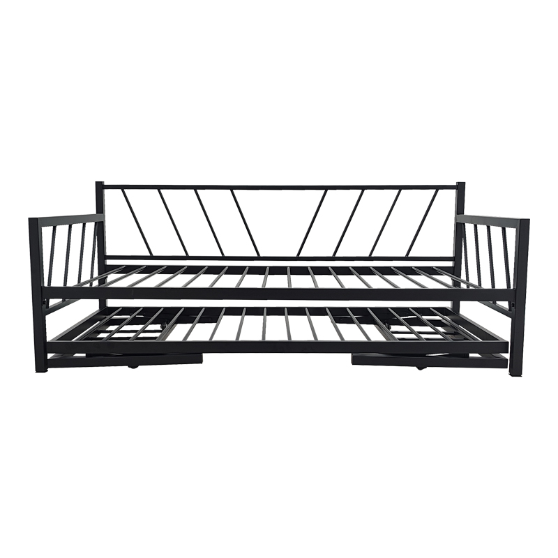 Κρεβάτι-Καναπές Remmie pakoworld μέταλλο μαύρο 90x190εκ