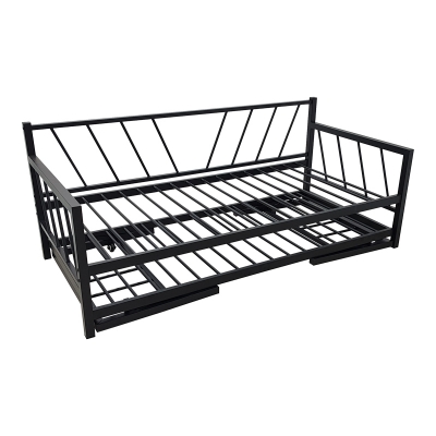 Κρεβάτι-Καναπές Remmie pakoworld μέταλλο μαύρο 90x190εκ