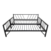 Κρεβάτι-Καναπές Remmie pakoworld μέταλλο μαύρο 90x190εκ