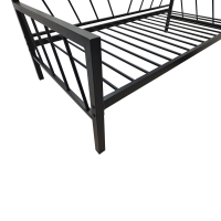 Κρεβάτι-Καναπές Remmie pakoworld μέταλλο μαύρο 90x190εκ