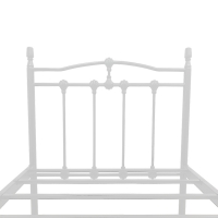 Κρεβάτι Wotso pakoworld μεταλλικό λευκό 90x190εκ