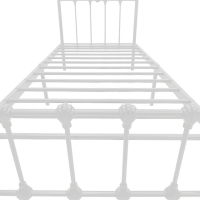 Κρεβάτι Wotso pakoworld μεταλλικό λευκό 90x190εκ