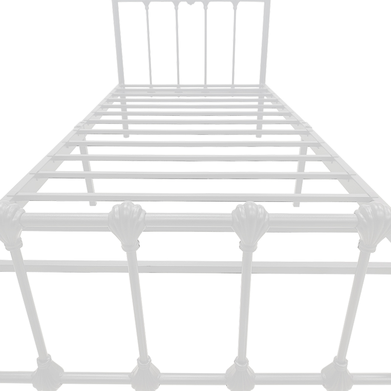 Κρεβάτι Wotso pakoworld μεταλλικό λευκό 90x190εκ